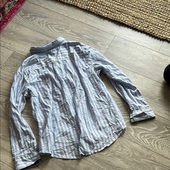 Blue Striped Button-Up Shirt - Picture 7 of 7